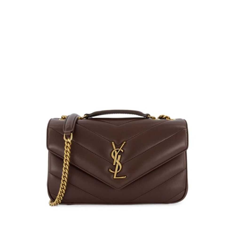 Saint Laurent Women Loulou Small Suede Leather Shoulder Bag